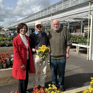 Marilyn and Malcolm White with first employee Nigel Blackmore