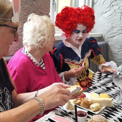 Photo: Anchorage landlady Mari Kenny (right) with resident Molly Coyne (centre) and her daughter Kar