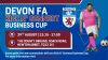 Poster advertising the Devon FA Kick N' Connect Business Cup