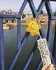 Hand-crocheted SMILES being posted around Exeter to improve the mental wellbeing