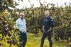 LtoR Barny Butterfield, founder of Sandford Orchards and Ben Collins, the ex-Stig